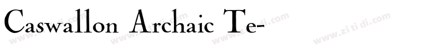 Caswallon Archaic Te字体转换